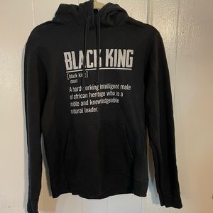 Novelty Hooded sweatshirt Glidan Size Small Black King 3029